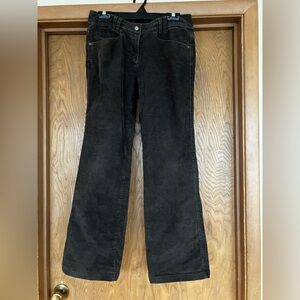 Ex Officio boot cut gray corduroy pants, size 6